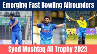 Arshin Kulkarni  Atit Sheth  Sanvir Singh Emerging Allrounders in Syed Mushtaq Ali Trophy 2023 [upl. by Letnahs]