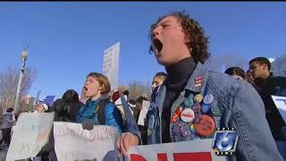 Students to put pencils down walk out in gun protests [upl. by Brunelle]