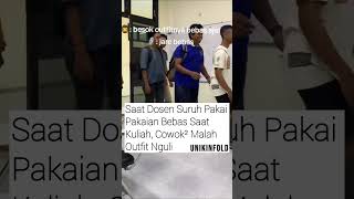 MAHASISWA DISURUH OUTFIT BEBAS MALAH OUTFIT NGULI anakkuliah dosen skripsi mahasiswa FYP [upl. by Blakelee]