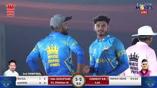 2ndSEMIFINAL  VIJAY 5556 GOKHIVARE vs SWAYAM XI GORSAI B  मुख्यमंत्री चषक 2023 JUCHANDRA [upl. by Nagyam]