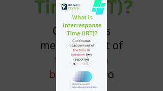 Interresponse Time IRT  Learn Applied Behavior Analysis in 60 seconds bcba rbt abaexamreview [upl. by Sarena]