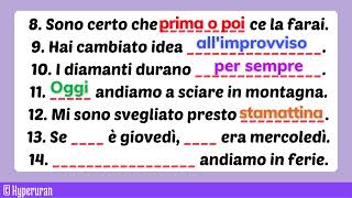 Italian how to get better at speaking  Guided grammar exercises  Exam  Learn italian free lessons [upl. by Manon814]