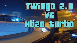 TWINGO 20 VS HB20 S TURBO 🇲🇽🔥 [upl. by Teerprug]