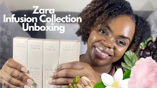 NEW Zara Infusion Collection  Unboxing  Spring Fragrances  Fragrances for Her [upl. by Rhyner]