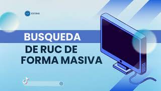 Busquedad de RUC de forma masiva [upl. by Leler]