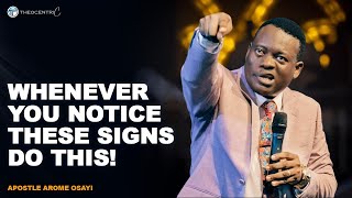 HOW TO RECOGNIZE AND RESPOND TO SPIRITUAL SIGNS AND PATTERN  APOSTLE AROME OSAYI [upl. by Eilyk]