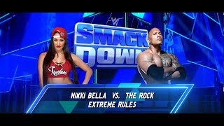 Nikki vs The Rock  WWE SmackDown Extreme Rules Live Match [upl. by Idrahs]