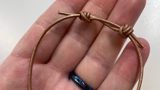 How to tie a sliding knot closure [upl. by Merrielle2]