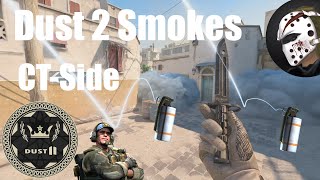 CS2 Dust 2 Smokes on CTSide [upl. by Einahpit]