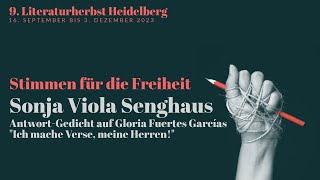 Stimmen für die Freiheit Sonja Viola Senghaus quotIch mache Verse meine Herrenquot Gedicht [upl. by Tray51]