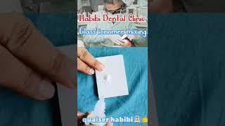 Glass ionomer cement mixing process dentist satisfying clinic dentalhygine dentalinte [upl. by Naghem817]