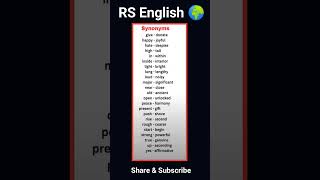 Synonyms english rsenglishworld dailyshorts [upl. by Russon]