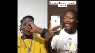 santrinos raphael duo avec fabios challenge santrinos raphael la maladie damour 🤣🤣 [upl. by Maure]