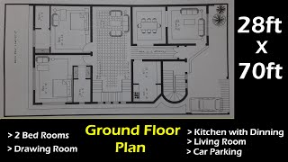 28 x 70 House Planning with  Full Details [upl. by Arri]