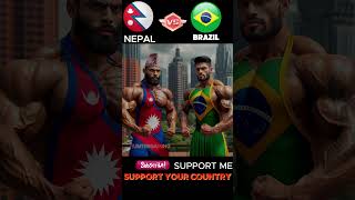 Nepali bodybuilder vs Brazilian bodybuilder nepal malaysia bodybuilding brazilian [upl. by Nahtaj33]