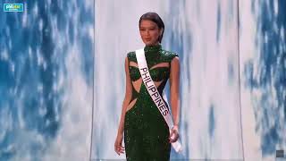 Miss Universe 2023 Philippines bet Michelle Marquez Dee evening gown preliminary competition [upl. by Gnut]