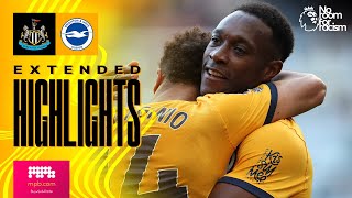 EXTENDED HIGHLIGHTS  Newcastle v Brighton  Premier League [upl. by Breban]