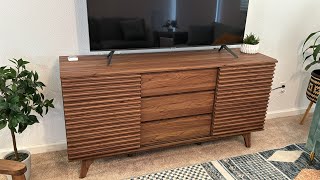 Modway Render 63quot MidCentury TV Stand REVIEW [upl. by Sherrod260]