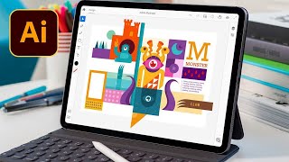 How to Draw on Apple iPad with Adobe Illustrator [upl. by Edda]