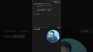 🎯 Function Arguments in JavaScript  How to Make Passing Argument Mandatory coding codewithkg [upl. by Sibeal]