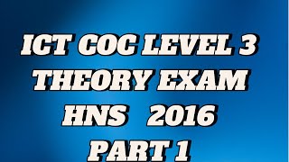 COC LEVEL 3 HNS NEW THEORY EXAM QUESTION WITH ANSWER [upl. by Zavras908]