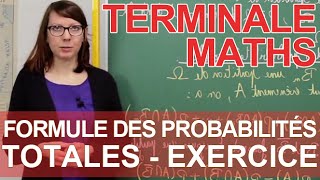 Formule des probabilités totales  exercice  Maths terminale  Les Bons Profs [upl. by Nealy723]