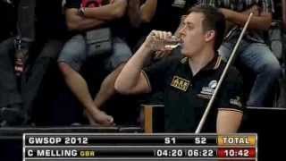 Guinness World Speed Pool Championships 2012 Karl Boyes vs Chris Melling [upl. by Atilol]