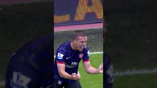 PODOLSKI amp CAZORLA LINK UP FOR FIRST ARSENAL GOALS [upl. by Aglo]