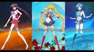 Sailor Moon Crystal  Moon Mercury amp Mars  The Power of Love [upl. by Kalfas]