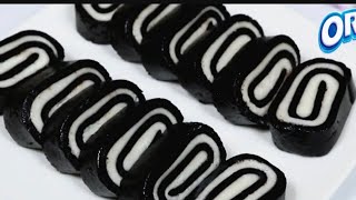 Oreo Swiss roll recipe only 2 ingredients no oven no bake [upl. by Turnheim]