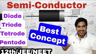 VVI for exam  Semiconductor L1  Diode Triode Tetrode  Pentode 12thJEENEET  Verma sir [upl. by Ecyned]