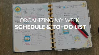 Organizing my week in my planner  Spilling water on my planner planwithme organizewithme [upl. by Estas]