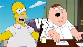 Homer Simpson vs Peter Griffin [upl. by Arolf640]