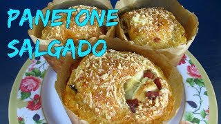 COMO FAZER PANETONE SALGADO [upl. by Hgielyk]