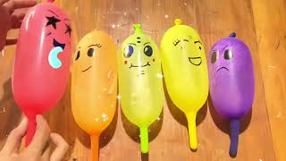 Making Slime with FUNNY BALOONS Satisfying Slime Video horayola 61 [upl. by Elamaj]