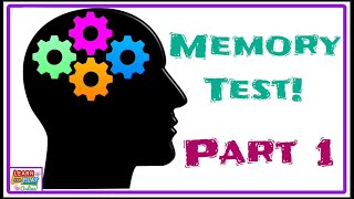 Fun Memory Test Part 1 [upl. by Aztiley]