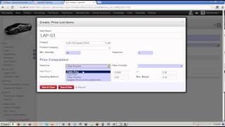 How to configure PriceList in OpenERP [upl. by Ldnek]