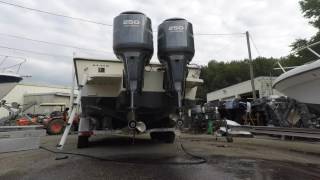 Twin Yamaha 250 4stroke outboards  SIMRAD NSS12 [upl. by Berlinda]