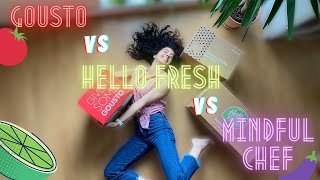 GOUSTO vs HELLO FRESH vs MINDFUL CHEF food subscription box unboxing amp honest review [upl. by Moseley61]