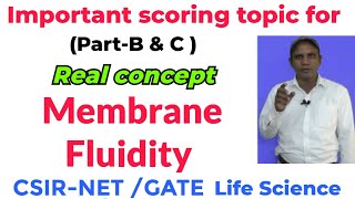 Plasma membrane Fluidity CSIRNET I importent topic Cell biology I Transporter l GATE preparation [upl. by Ataliah]