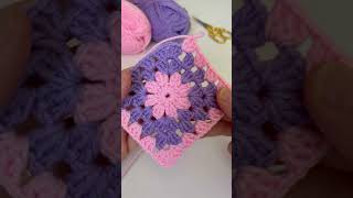 EASY CROCHET 😍🌸 How to crochet a granny square for beginners  Step by Step crochet tutorial [upl. by Fidelis578]