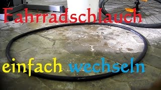 Anleitung Fahrradschlauch wechseln  Schlauch Fahrrad tauschen [upl. by Akiemahs565]