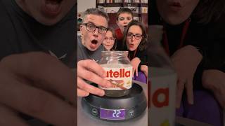 QUANTA NUTELLA C’È NEL BARATTOLO Peso di Nutella Challenge [upl. by Ranger]