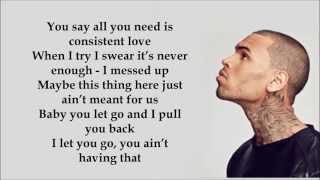 Chris Brown ft Nicki Minaj Love More Lyrics [upl. by Anirec]