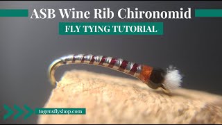 ASB Wine Rib Chironomid  Fly Tying Tutorial [upl. by Eirrol287]