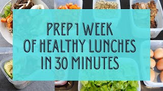 10 HEALTHY LUNCHES IN 30 MINUTES EASY amp QUICK MEAL PREP FOR THE WEEK [upl. by Abih456]