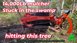 Mulching Unit Stuck way back in the woods [upl. by Dickey]