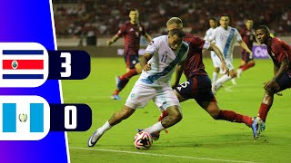 COSTA RICA GOLEA 3  0 A GUATEMALA POR LA CONCACAF NATIONS LEAGUE  REY DEPORTIVO [upl. by Louie]