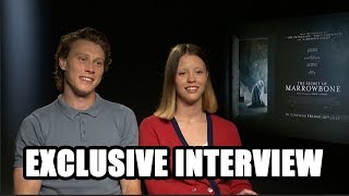 The Secret of Marrowbone  George MacKay and Mia Goth  Exclusive Interview [upl. by Lurie]