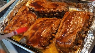 BBQ SpareRibs for dinner cooking food [upl. by Greg]